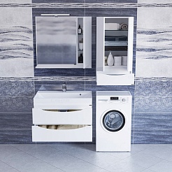 СанТа Тумба с раковиной Сатурн 80 подвесная – фотография-2